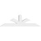 Ekena Millwork Richland Architectural Grade PVC Gable Bracket, 84"W x 24 1/2"H x 6"D x 6"F, 7/12 Pitch GBP084X25X0606RIC00 - alternate 5